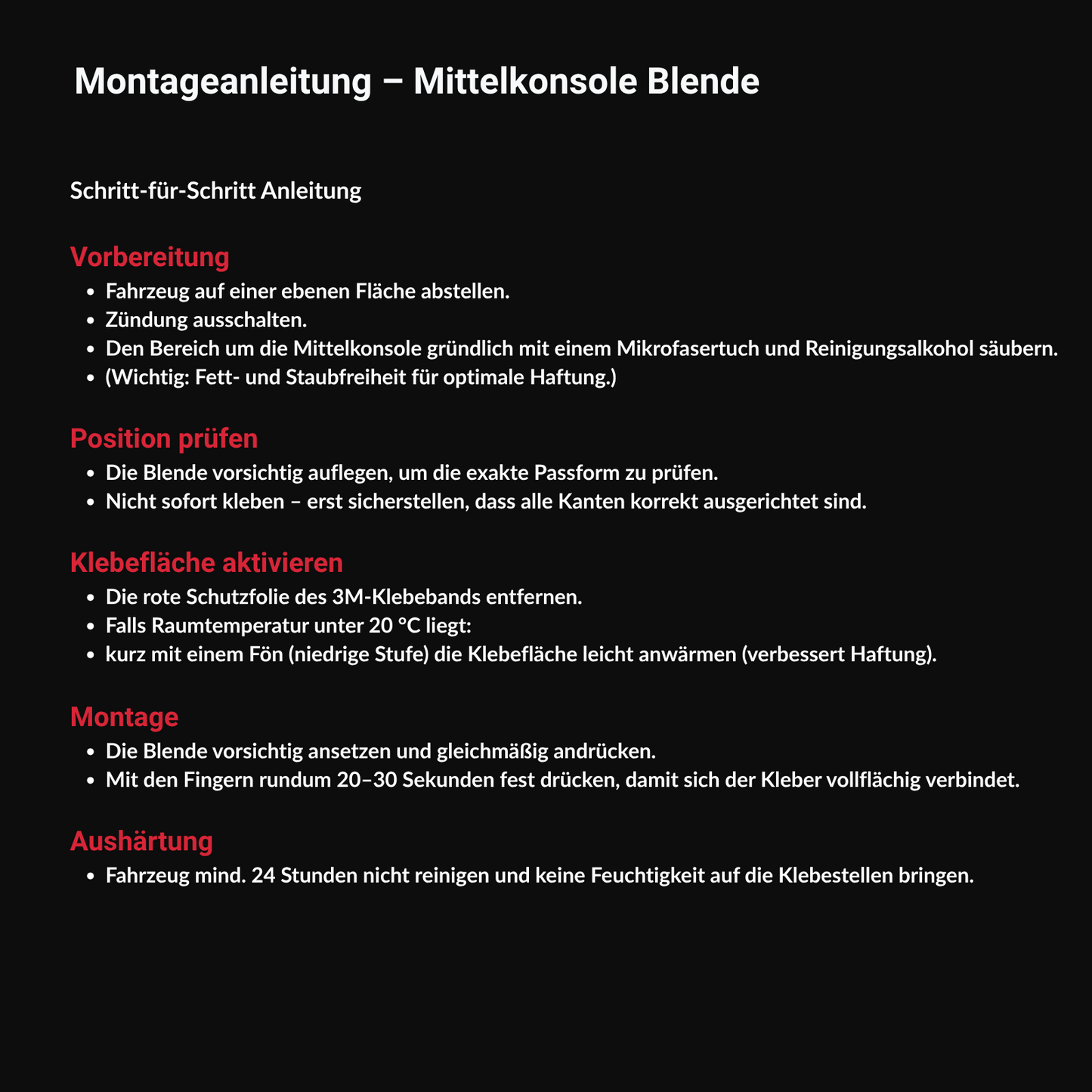 Passend für VW T-ROC 2018-2023 Mittelkonsole Blende Edelstahl, sportlich, kratzfest und einfach zu montieren