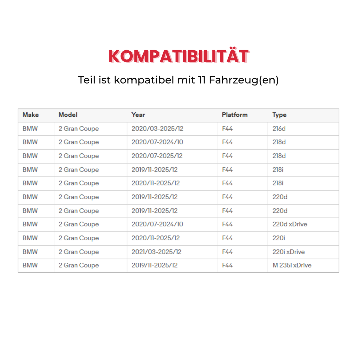 Carbon Look Mittelkonsole Abdeckung passend für BMW 2er Gran Coupé F44 2020-2024