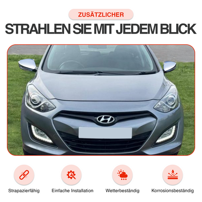 Chrom Spiegelkappen Abdeckung passend für Hyundai I30 GD & Veloster 2011–2018