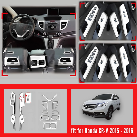 Passend für Honda CR-V 2015–2016 Interieur Blenden Set Chrom