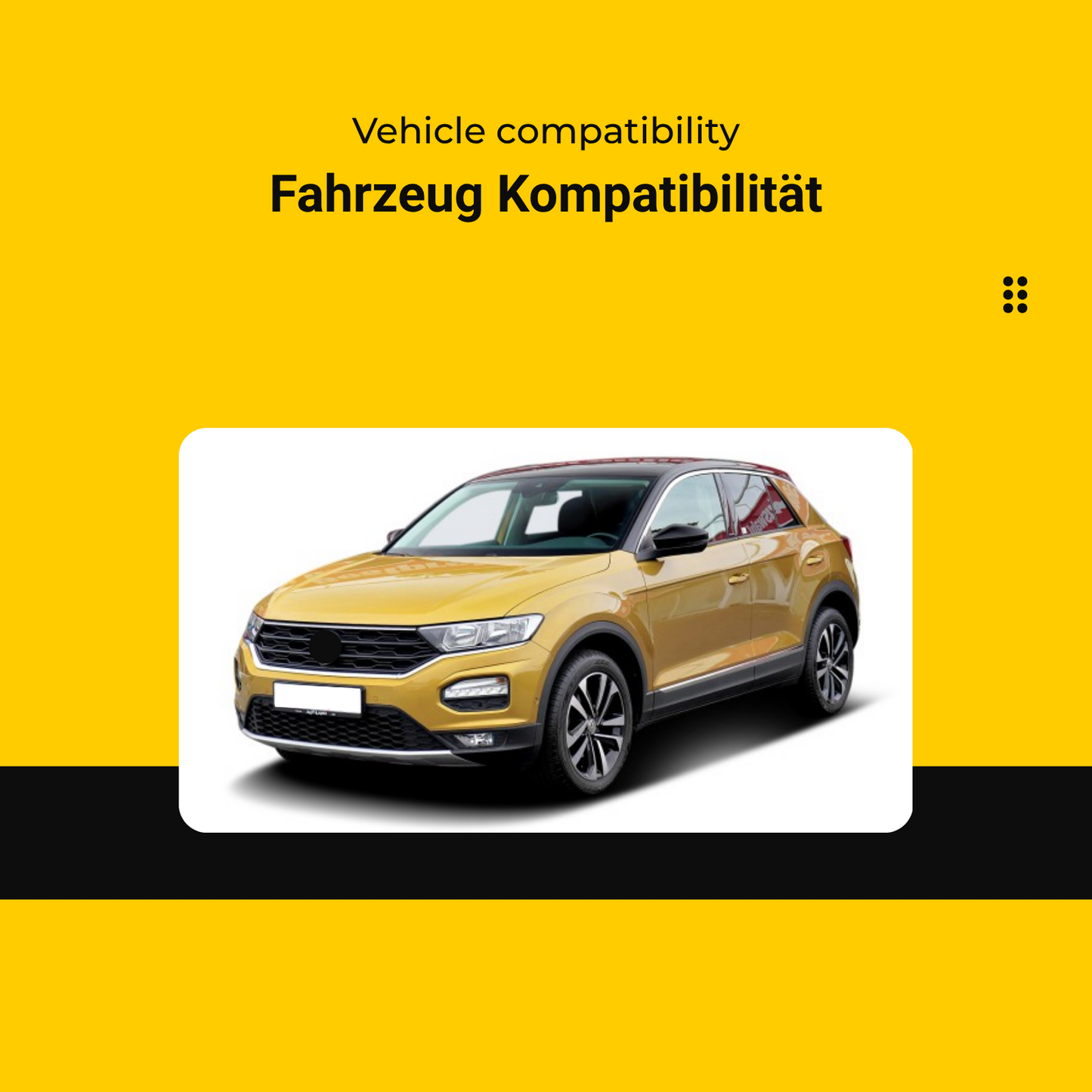 Passend für VW T-ROC 2018-2023 Mittelkonsole Blende Edelstahl, sportlich, kratzfest und einfach zu montieren