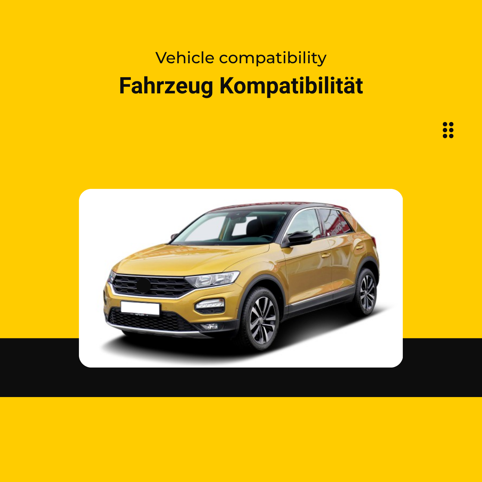 Passend für VW T-ROC 2018-2023 Mittelkonsole Blende Edelstahl, sportlich, kratzfest und einfach zu montieren