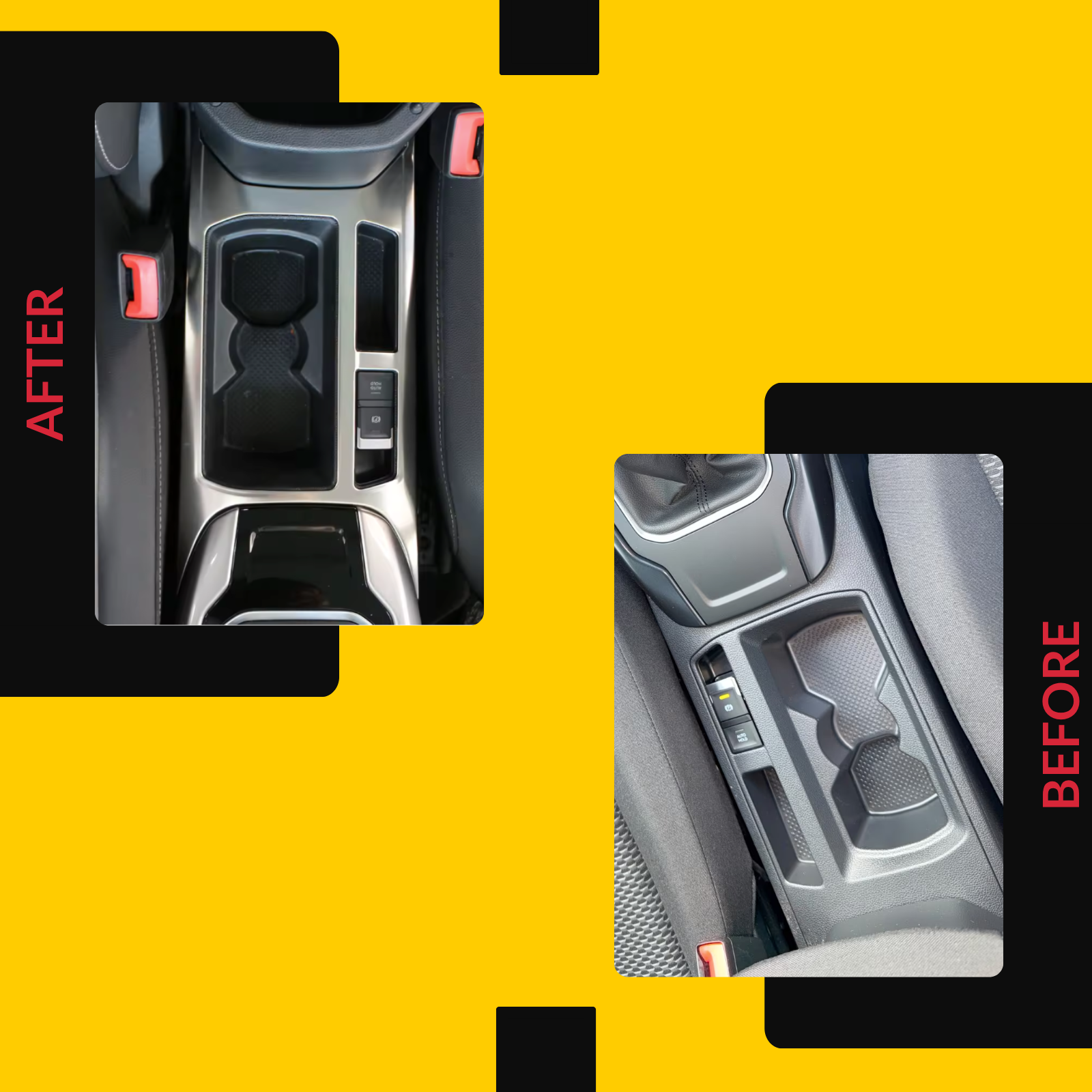 Passend für VW T-ROC 2018-2023 Mittelkonsole Blende Edelstahl, sportlich, kratzfest und einfach zu montieren