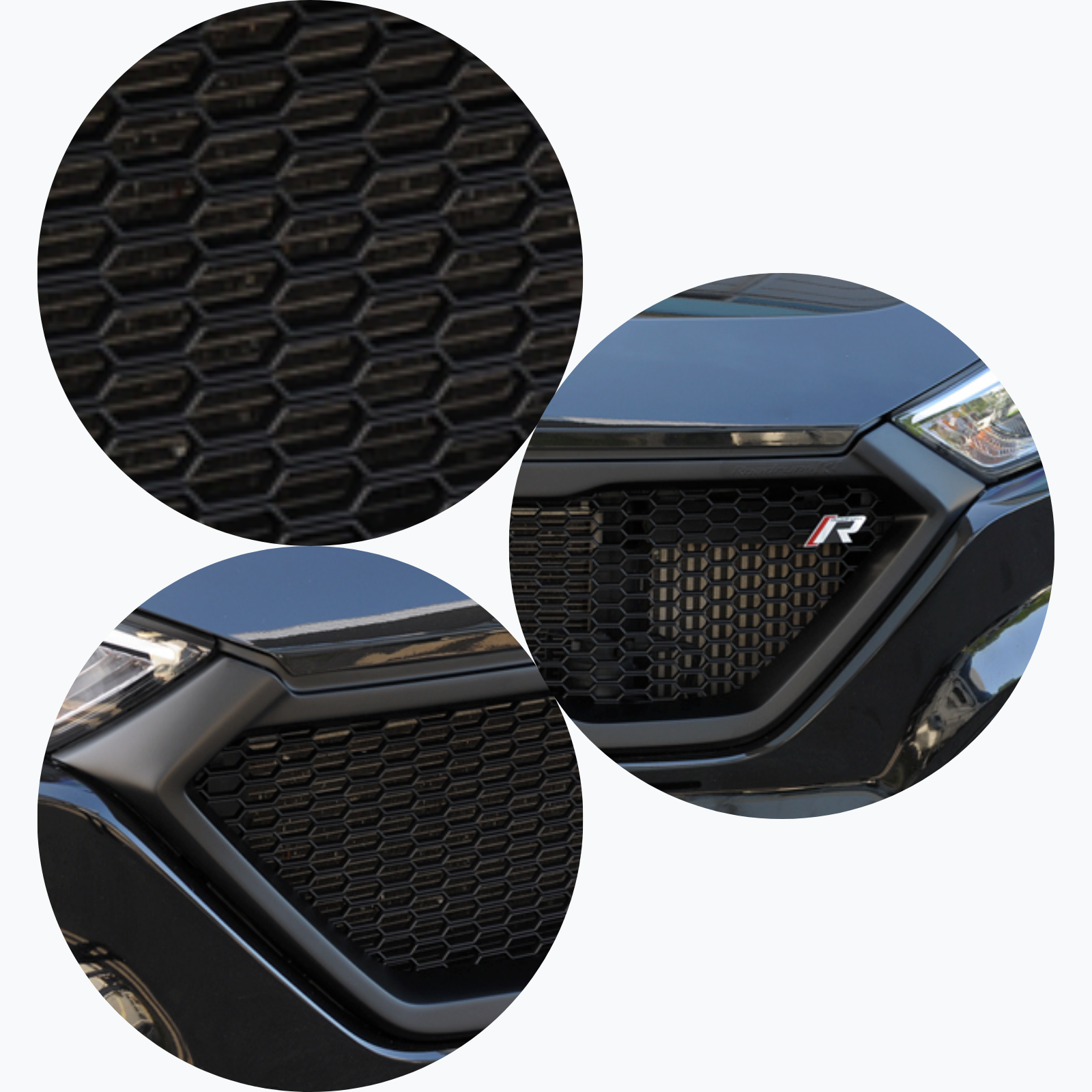 Hyundai Tucson 2015-2018 Sport Frontgrill Schwarz Matt