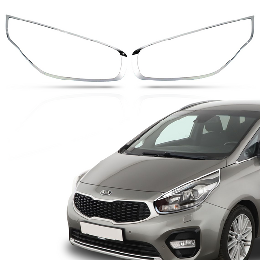 Chrom Scheinwerfer Abdeckung Passend für Kia Carens 2013–2018