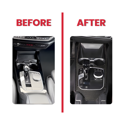 Carbon Look Mittelkonsole Abdeckung passend für BMW 2er Gran Coupé F44 2020-2024