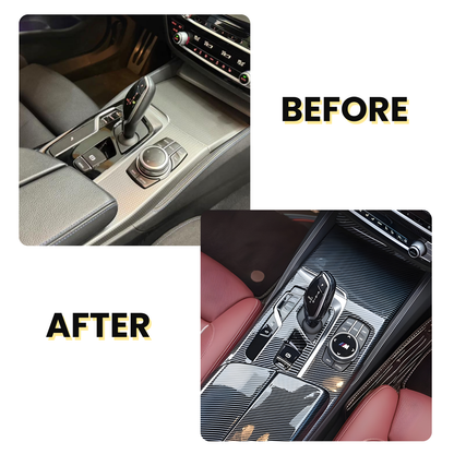 Carbon Mittelkonsole Blende Abdeckung passend für BMW 5er G30 G31 F90 2018–2022